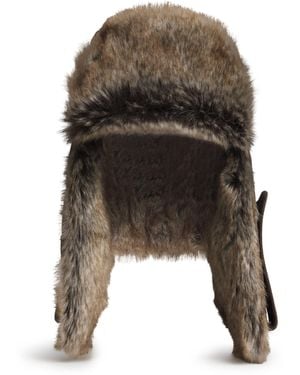 Stetson Cowhide Bomber Aviator Hat - Black