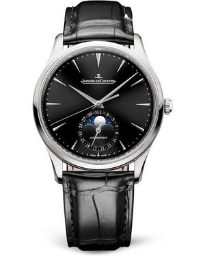 Jaeger-lecoultre Stainless Steel Master Ultra Thin Moon Watch - Grey