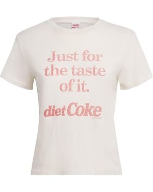 RE/DONE Cotton Diet Coke Classic T-Shirt - White