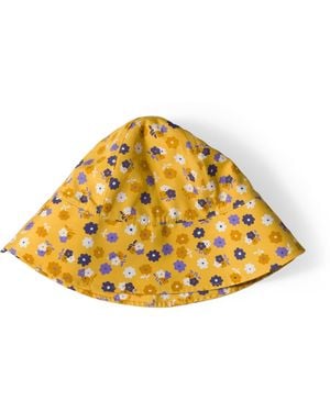 Miu Miu Cotton Floral Bucket Hat - Yellow
