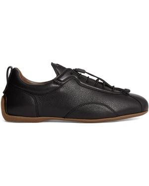 dunhill Deerskin Davies Trainers - Black