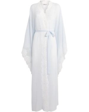Bocan Silk Chiffon Irina Robe - White