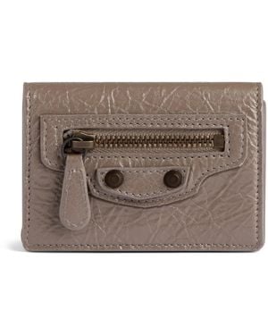 Balenciaga Lambskin Le City Mini Wallet - Brown