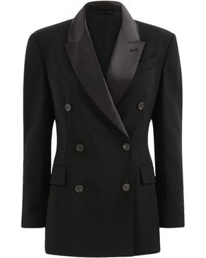 Brunello Cucinelli Monili-Detail Tuxedo Jacket - Black