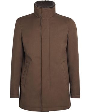 Herno Padded Car Coat - Brown