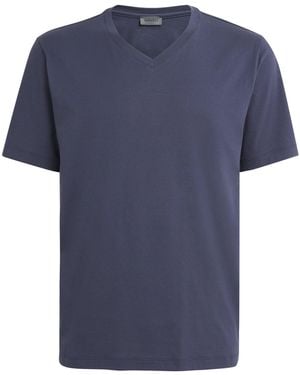 Hanro Cotton Night & Day T-Shirt - Blue