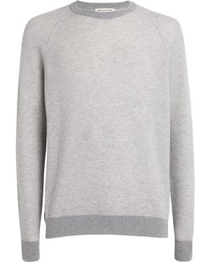 Johnstons of Elgin Cashmere Waffle-Knit Jumper - Grey