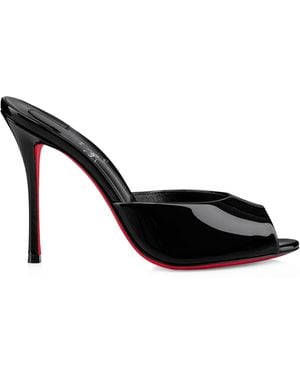 Christian Louboutin Me Dolly Patent Leather Mules 100 - Black