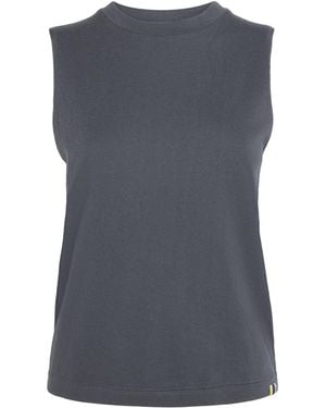 Extreme Cashmere Cotton-Cashmere No.421 Player Sweater Vest - Gray