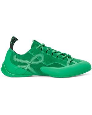Loewe Split Leather Grip Trainers - Green