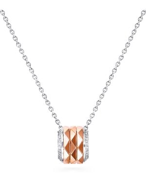 Graff Rose, And Diamond Lg Signature Pendant Necklace - White