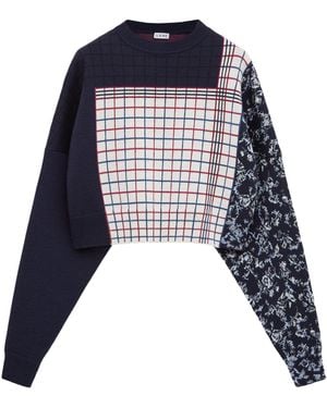 Loewe X Cosima Von Bonin Jacquard Sweater - Blue