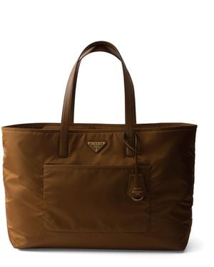 Prada Large Re-Nylon Re-Edition 1978 Tote Bag - Brown