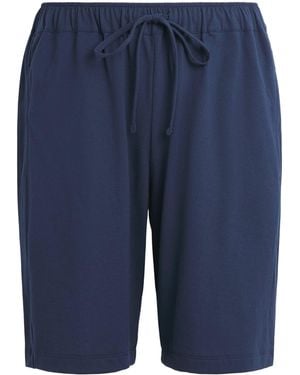Hanro Cotton Night & Day Shorts - Blue