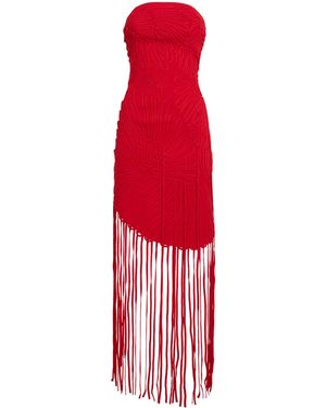 Cult Gaia Embroidered Edina Maxi Dress