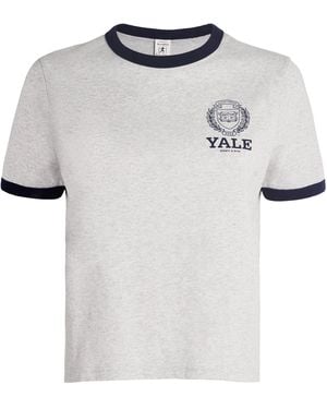 Sporty & Rich Cotton Yale T-Shirt - White