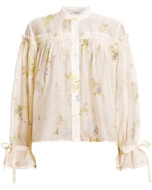 AllSaints Delphine Blouse - Natural