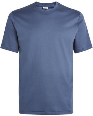 Zimmerli of Switzerland 286 Sea Island Cotton T-Shirt - Blue