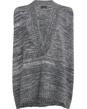 Eskandar Cotton-Linen Sleeveless Jumper - Grey