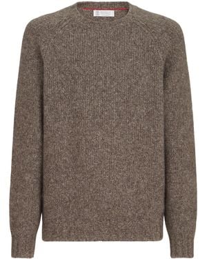 Brunello Cucinelli Cashmere-Silk Sweater - Brown