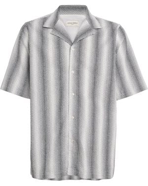 Officine Generale Seersucker Eren Shirt - Grey