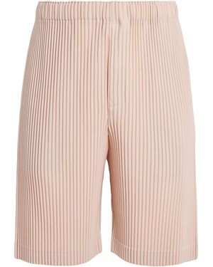 Homme Plissé Issey Miyake Pleated Shorts - Natural