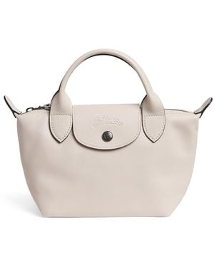 Longchamp Extra-Small Leather Le Pliage Xtra Top-Handle Bag - Metallic