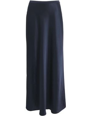 Anine Bing Silk Bar Maxi Skirt - Blue