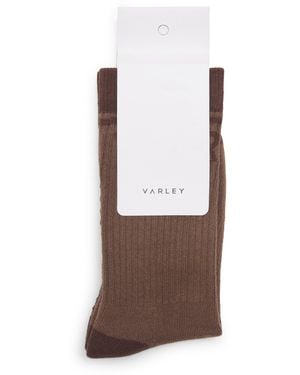 Varley Kendrick Grip Socks - Brown