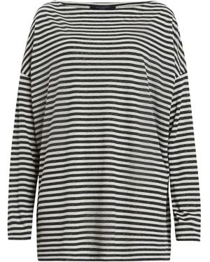 AllSaints Striped Rita T-Shirt - Black