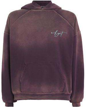 WHYAT Organic Cotton Logo Hoodie - Purple