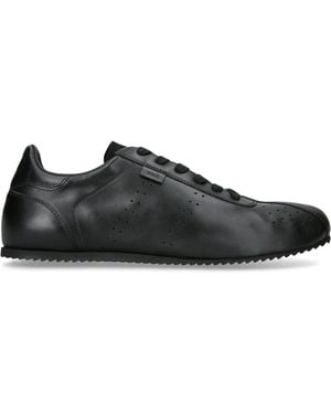 Ami Paris Leather Step Sneakers - Black