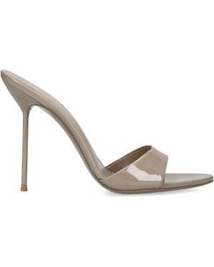 Paris Texas Patent Leather Lidia Mules 105 - Metallic