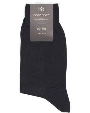 Doré Doré Silk Socks - Black