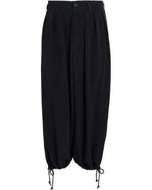 Yohji Yamamoto Draped Balloon Pants - Black