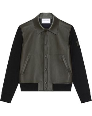 Givenchy Wool-Lambskin Bomber Jacket - Black