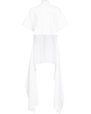 Alaïa Asymmetric T-Shirt - White