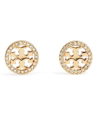 Tory Burch Miller Stud Earrings - Metallic
