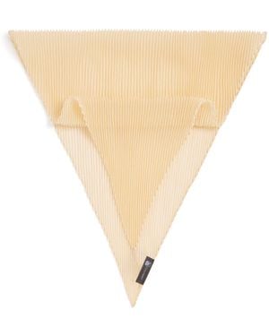Colombo Cashmere-Silk Plissé Scarf - Natural