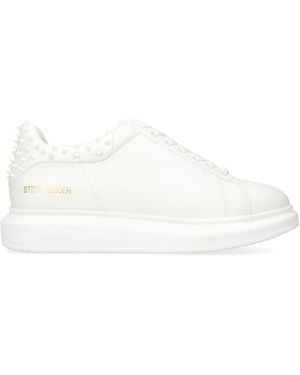 Steve Madden Spike Frosting Trainers - White