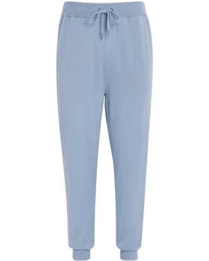 Derek Rose Cashmere Finley Joggers - Blue