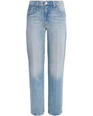 Mother The Zip Rambler Skimp Mid-Rise Jeans - Blue