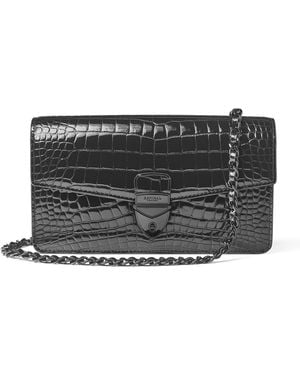 Aspinal of London Mayfair 2 Clutch Bag - Black