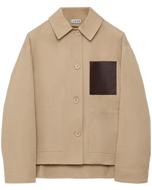 Loewe Cotton Workwear Jacket - Natural