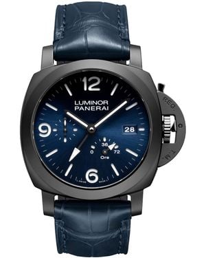 Panerai Ceramic Luminor Gmt Power Reserve Watch - Blue