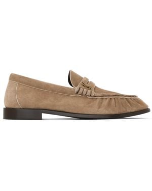 Saint Laurent Leather Le Loafers - Brown
