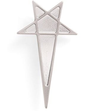 Rick Owens Pentagram Lapel Pin - White
