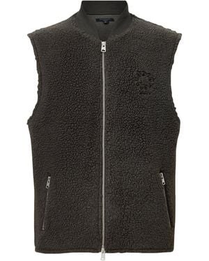AllSaints Fleece Otis Gilet - Black
