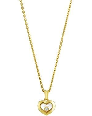 Chopard And Diamond Happy Diamonds Icons Pendant Necklace - Metallic