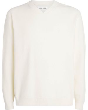 Samsøe & Samsøe Saklas V-Neck Jumper - White